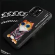 Nimmy Case iPhone 15 Pro 6.1" Glasses Cool Cat tok, fekete