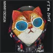 Nimmy Case iPhone 15 Pro Max 6.7" Glasses Cool Cat tok, fekete