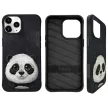 Nimmy Case iPhone 15 Pro 6.1" Big Eyed Pet 2.0 Panda tok, fekete