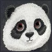 Nimmy Case iPhone 15 Pro 6.1" Big Eyed Pet 2.0 Panda tok, fekete