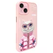 Nimmy Case iPhone 15 6.1" Cool&Cute 2.0 Cat tok, rózsaszín