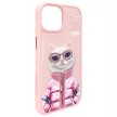 Nimmy Case iPhone 15 6.1" Cool&Cute 2.0 Cat tok, rózsaszín