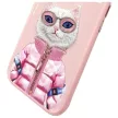 Nimmy Case iPhone 15 6.1" Cool&Cute 2.0 Cat tok, rózsaszín