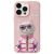 Nimmy Case iPhone 15 Pro Max 6.7" Cool&Cute 2.0 Cat tok, rózsaszín
