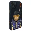 Nimmy Case iPhone 15 6.1" Cool&Cute 2.0 Monkey tok, fekete
