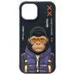 Nimmy Case iPhone 15 6.1" Cool&Cute 2.0 Monkey tok, fekete