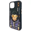 Nimmy Case iPhone 15 6.1" Cool&Cute 2.0 Monkey tok, fekete