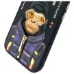 Nimmy Case iPhone 15 6.1" Cool&Cute 2.0 Monkey tok, fekete
