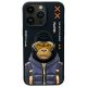 Nimmy Case iPhone 15 Pro Max 6.7" Cool&Cute 2.0 Monkey tok, fekete