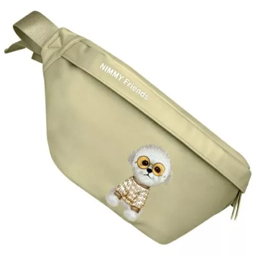 Nimmy Crossbody Glasses Cool Dog válltáska, khaki