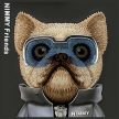Nimmy Case iPhone 15 Pro Max 6.7" Cool&Cute 2.0 Dog tok, fekete