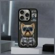 Nimmy Case iPhone 15 Pro Max 6.7" Cool&Cute 2.0 Dog tok, fekete
