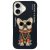 Nimmy Case iPhone 16 6.1" Glasses Cool Dog tok, fekete