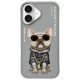 Nimmy Case iPhone 16 6.1" Glasses Cool Dog tok, szürke