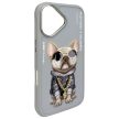 Nimmy Case iPhone 16 6.1" Glasses Cool Dog tok, szürke