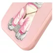 Nimmy Case iPhone 16 Pro 6.3" Glasses Cool Cat tok, rózsaszín