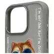 Nimmy Case iPhone 16 Pro Max 6.9" Glasses Cool Cat tok, szürke