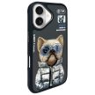 Nimmy Case iPhone 16 6.1" Cool&Cute 2.0 Dog tok, fekete