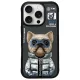 Nimmy Case iPhone 16 Pro 6.3" Cool&Cute 2.0 Dog tok, fekete