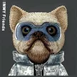 Nimmy Case iPhone 16 Pro 6.3" Cool&Cute 2.0 Dog tok, fekete