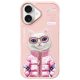 Nimmy Case iPhone 16 6.1" Cool&Cute 2.0 Cat tok, rózsaszín