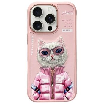   Nimmy Case iPhone 16 Pro Max 6.9" Cool&Cute 2.0 Cat tok, rózsaszín
