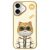 Nimmy Case iPhone 16 6.1" Cool&Cute 2.0 Cat tok, bézs