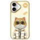 Nimmy Case iPhone 16 6.1" Cool&Cute 2.0 Cat tok, bézs