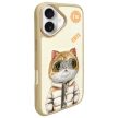 Nimmy Case iPhone 16 6.1" Cool&Cute 2.0 Cat tok, bézs