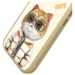 Nimmy Case iPhone 16 6.1" Cool&Cute 2.0 Cat tok, bézs