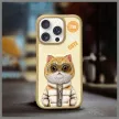 Nimmy Case iPhone 16 Pro 6.3" khaki Cool&Cute 2.0 Cat tok, bézs