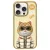 Nimmy Case iPhone 16 Pro Max 6.9" khaki Cool&Cute 2.0 Cat tok, bézs