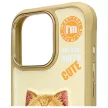 Nimmy Case iPhone 16 Pro Max 6.9" khaki Cool&Cute 2.0 Cat tok, bézs