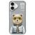 Nimmy Case iPhone 16 6.1" Cool&Cute 2.0 Bear tok, szürke
