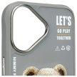 Nimmy Case iPhone 16 6.1" Cool&Cute 2.0 Bear tok, szürke