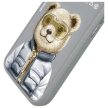 Nimmy Case iPhone 16 6.1" Cool&Cute 2.0 Bear tok, szürke