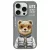 Nimmy Case iPhone 16 Pro 6.3" Cool&Cute 2.0 Bear tok, szürke
