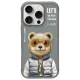 Nimmy Case iPhone 16 Pro 6.3" Cool&Cute 2.0 Bear tok, szürke