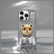 Nimmy Case iPhone 16 Pro 6.3" Cool&Cute 2.0 Bear tok, szürke