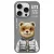 Nimmy Case iPhone 16 Pro Max 6.9" Cool&Cute 2.0 Bear tok, szürke