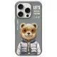 Nimmy Case iPhone 16 Pro Max 6.9" Cool&Cute 2.0 Bear tok, szürke