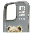 Nimmy Case iPhone 16 Pro Max 6.9" Cool&Cute 2.0 Bear tok, szürke