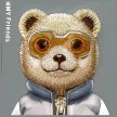 Nimmy Case iPhone 16 Pro Max 6.9" Cool&Cute 2.0 Bear tok, szürke