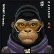 Nimmy Case iPhone 16 Pro Max 6.9" Cool&Cute 2.0 Monkey tok, fekete