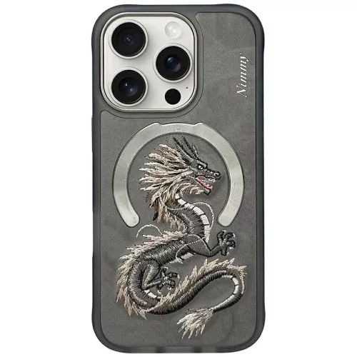 Nimmy Dragon iPhone 16 Pro Max tok, szürke