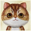 Nimmy Case iPhone 16 Pro Max 6.9" Big Eyed Pet 2.0 Cat tok, bézs
