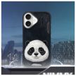 Nimmy Case iPhone 16 6.1" Big Eyed Pet 2.0 Panda tok, fekete