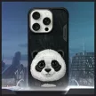 Nimmy Case iPhone 16 Pro 6.3" Big Eyed Pet 2.0 Panda tok, fekete