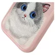 Nimmy Case iPhone 16 Pro Max 6.9 Big Eyed Pet 2.0 Cat tok, rózsaszín