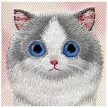 Nimmy Case iPhone 16 Pro Max 6.9 Big Eyed Pet 2.0 Cat tok, rózsaszín